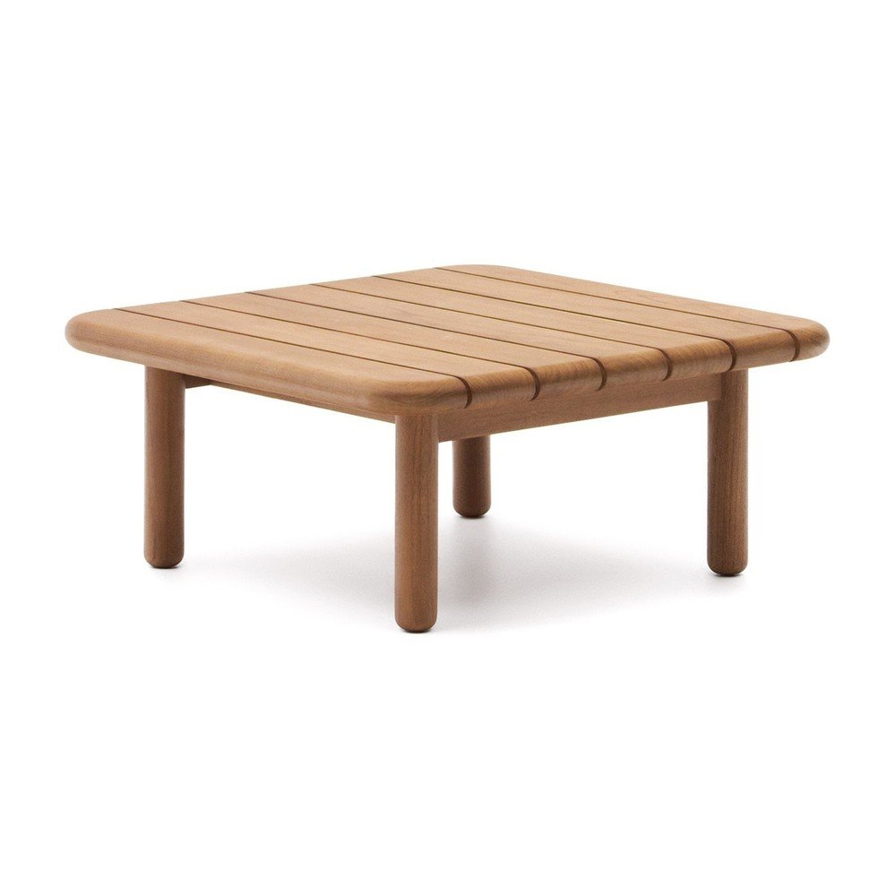 Stolik ogrodowy z litego drewna tekowego 70x70 cm Turqueta – Kave Home