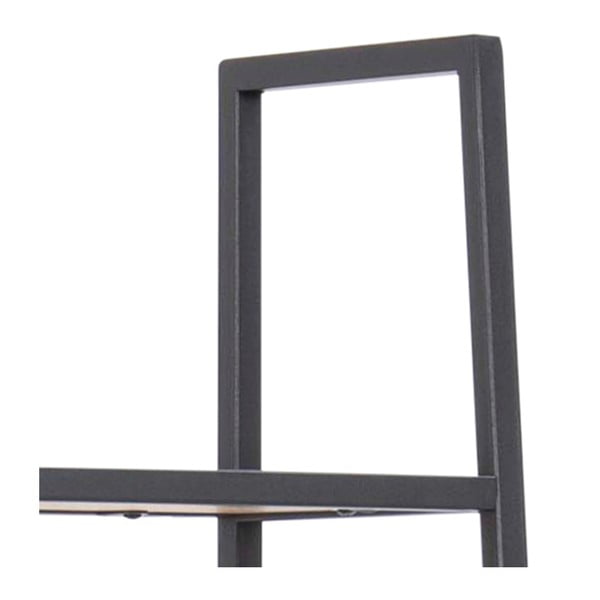 Czarno-naturalny regał w dekorze dębu 77x175 cm Seaford – Actona-image-4