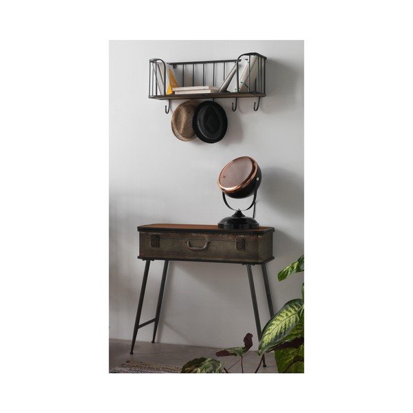 Czarna lampa stołowa z elementami w kolorze miedzi Geese Mic-image-2