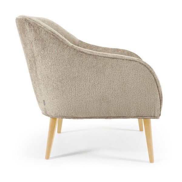Beżowy fotel Bobly − Kave Home-image-3
