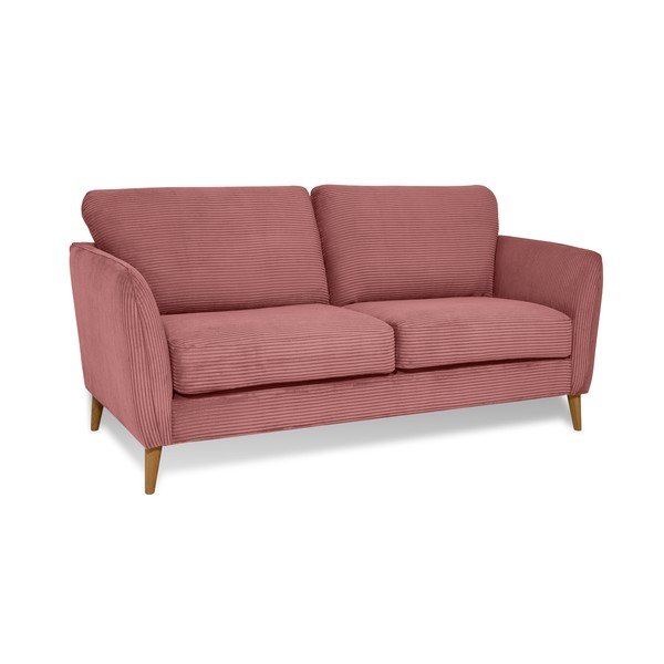 Różowa sztruksowa sofa 170 cm Paris – Scandic-image-2