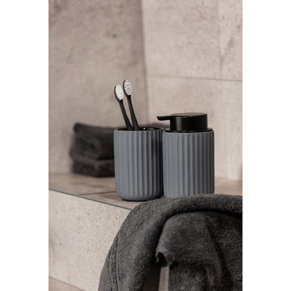 Szary ceramiczny dozownik do mydła Wenko Belluno-image-1