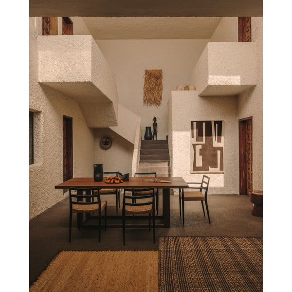 Stół z litego drewna tekowego 100x220 cm Sashi – Kave Home-image-1