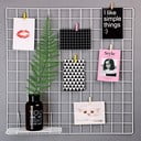 Biała metalowa kratka-organizer Reminder, 60x60 cm