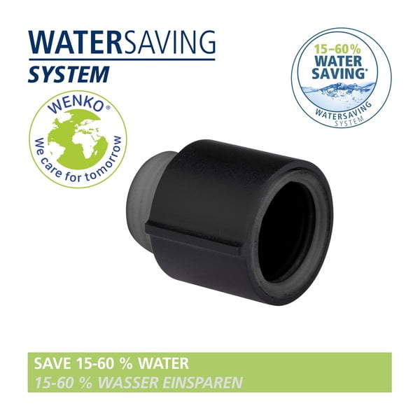 Czarny zestaw prysznicowy ze stali nierdzewnej 120 cm Young – Wenko-image-3