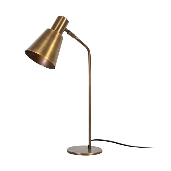 Lampa stołowa w kolorze brązu z metalowym kloszem (wysokość 50 cm) Sivani – Opviq lights