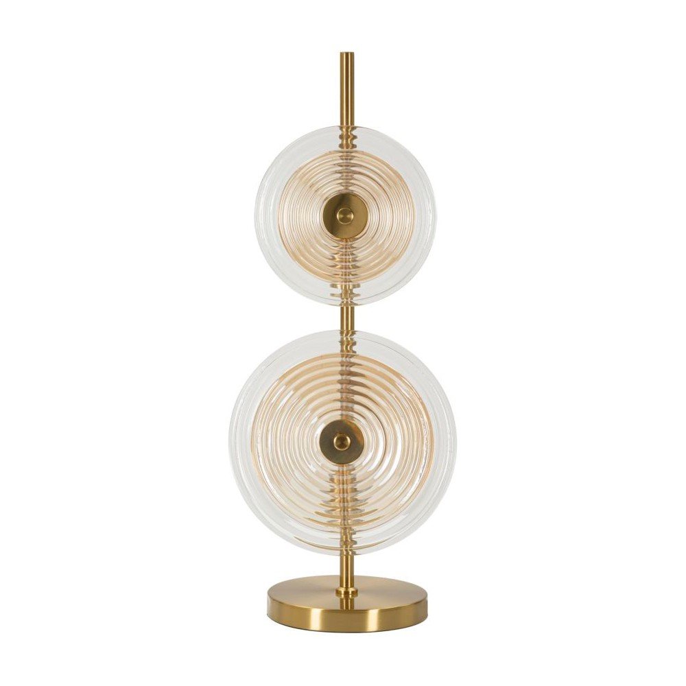 Lampa stołowa w kolorze złota ze szklanym kloszem (wysokość 63 cm) Venice – Mauro Ferretti