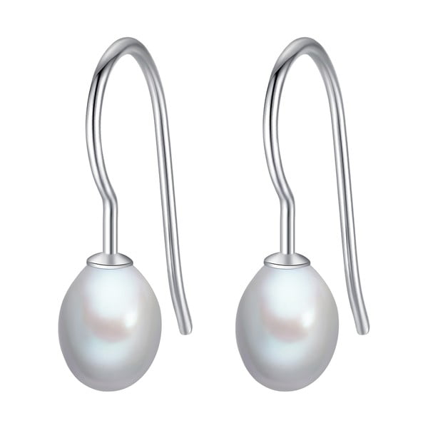 Srebrnoszare
  perłowe kolczyki w kształcie łzy Chakra Pearls