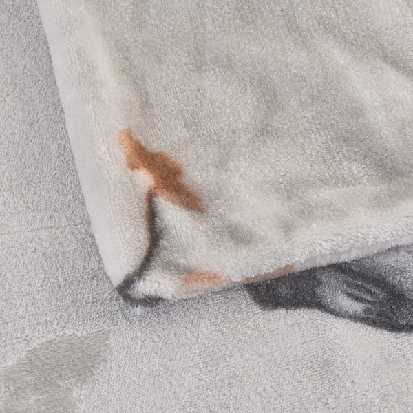 Szara pościel jednoosobowa z mikropluszu 140x200 cm Ronja – My House-image-2