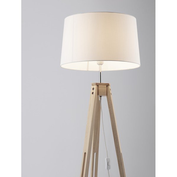 Biała/w naturalnym kolorze lampa stojąca (wysokość 145 cm) Leroy – Nova Luce-image-2