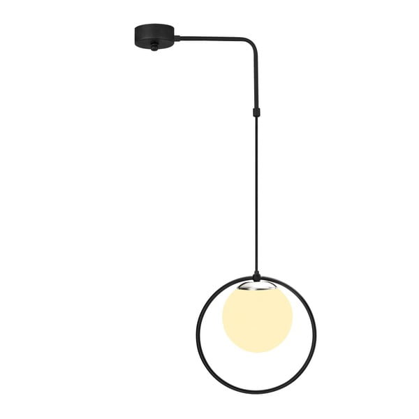 Czarna metalowa lampa wisząca Opviq lights Elpidas-image-1