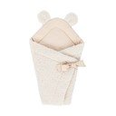 Kremowy rożek niemowlęcy z materiału sherpa 35x65 cm – Meowbaby