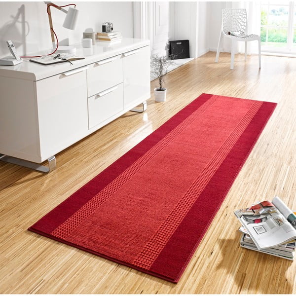 Czerwony chodnik Hanse Home Basic, 80x250 cm-image-1