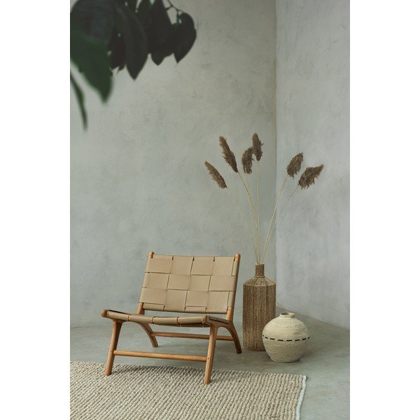 Beżowy rattanowy ręcznie wykonany wazon (wysokość 31 cm) Hue – Bizzotto-image-1