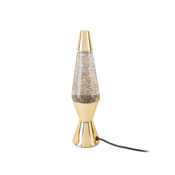 Lampa stołowa w kolorze złota z brokatem Leitmotiv Glitter, wys. 37 cm