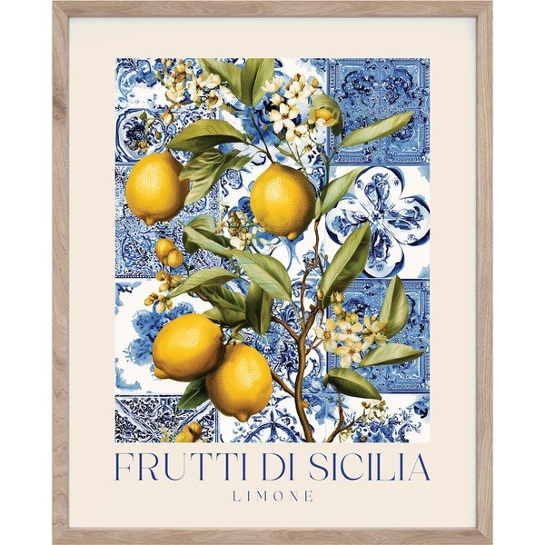 Obraz drukowany z ramą w zestawie 40x50 cm Sicilia – Styler