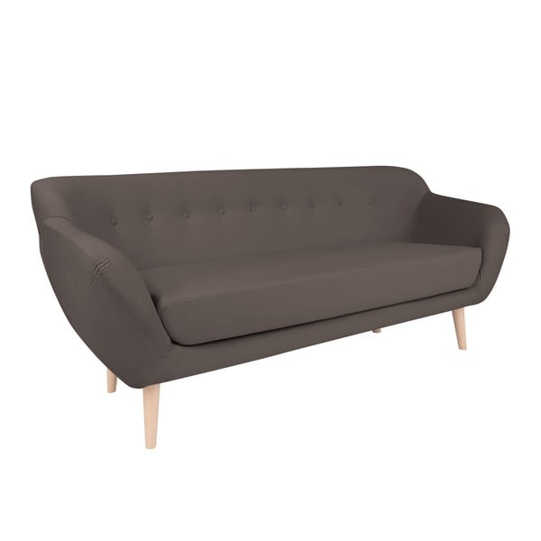 Grafitowa sofa trzyosobowa BSL Concept Eleven