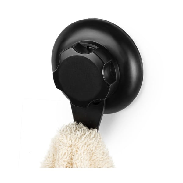 Czarny samoprzylepny haczyk ścienny Compactor Bestlock Black Single Hook-image-4