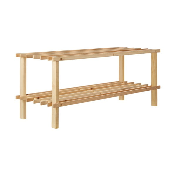 Szafka na buty z litego drewna jodłowego w naturalnym kolorze – Premier Housewares-image-2