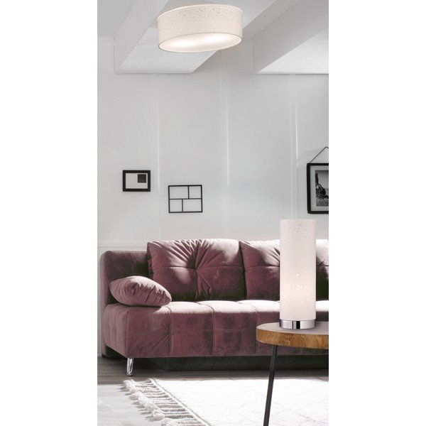 Biała lampa stołowa z tekstylnym kloszem (wysokość 35 cm) Thor – Fischer & Honsel-image-4