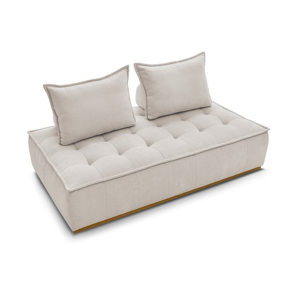 Beżowa sofa z tkaniny szenilowej 175 cm Elisa – Bobochic Paris-image-4