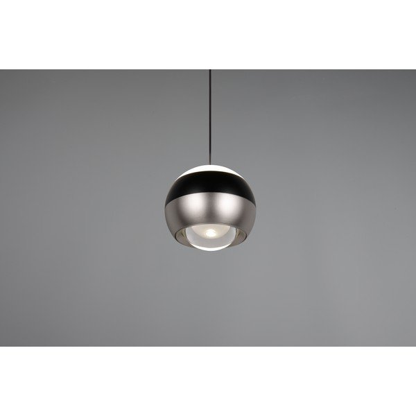 Lampa wisząca LED w czarno-srebrnym kolorze ø 15,5 cm Orbit – Trio Select-image-3