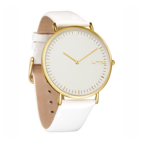 Biały zegarek damski ze skórzanym paskiem Rumbatime SoHo