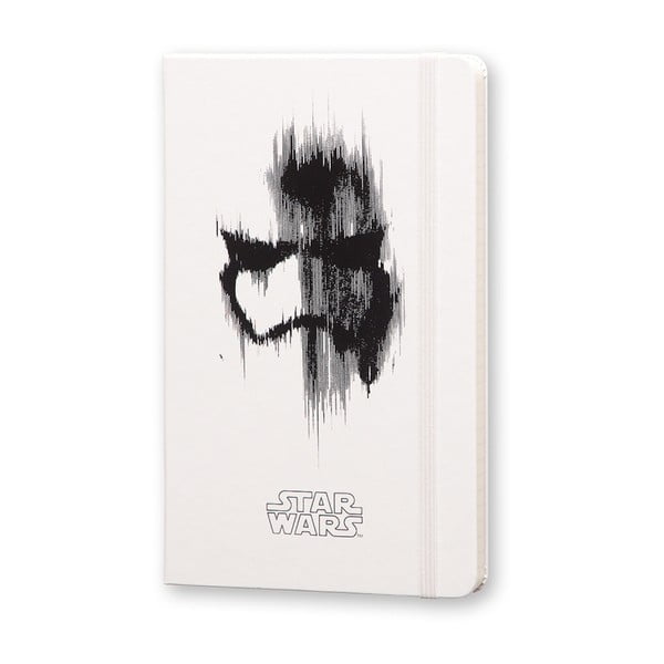 Duży biały notatnik w linie Moleskine Star Wars VII