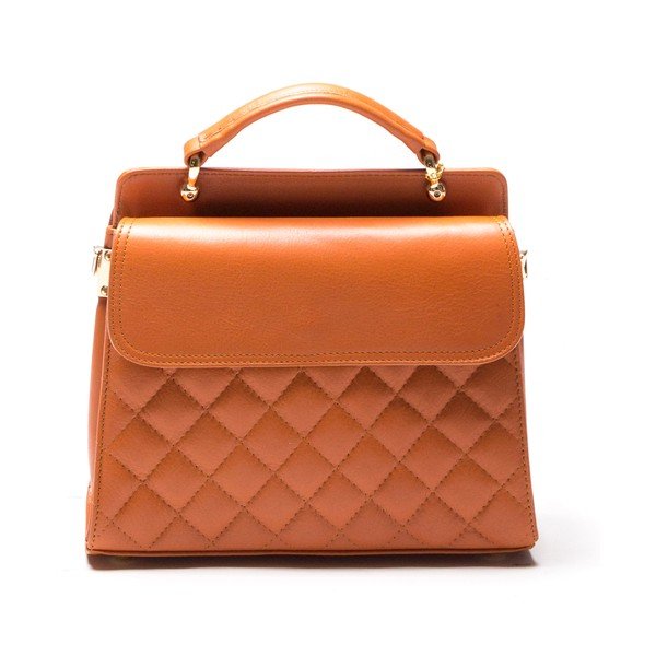 Skórzana torebka Luisa Vanini 2069 Cognac-image-2