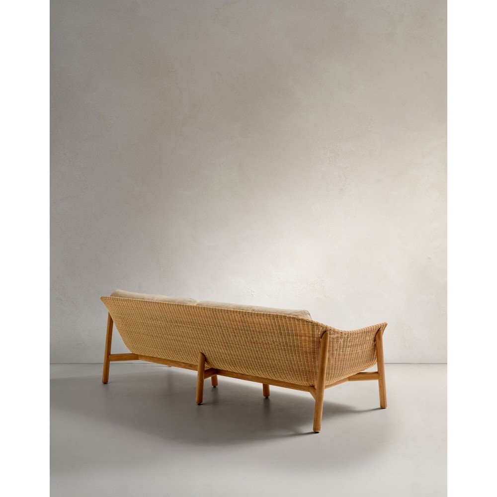 Beżowa/w naturalnym kolorze tapicerowana sofa ogrodowa Galea – Kave Home (zdjęcie 5)
