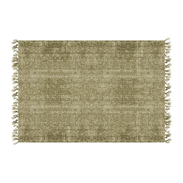 Zielony dywan bawełniany PT LIVING Washed, 140x200 cm