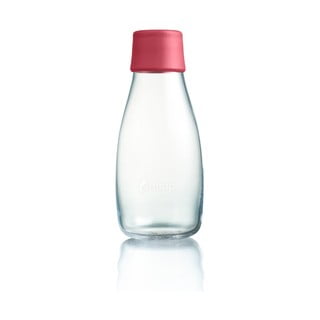 Malinowa butelka ze szkła ReTap, 300 ml