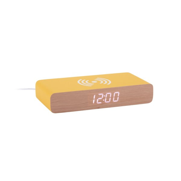 Budzik cyfrowy  z ładowarką bezprzewodową Retro Flat LED – Karlsson