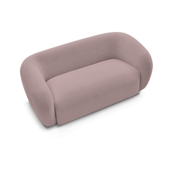 Różowa sofa z tkaniny szenilowej 160 cm Celine – Bobochic Paris-image-3
