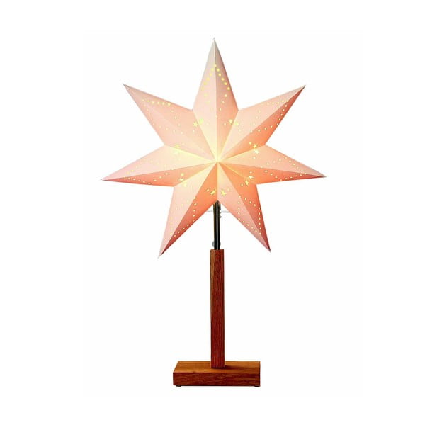 Świecąca gwiazda ze stojakiem Best Season Karo Mini, 55 cm