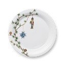 Biały porcelanowy talerz ze świątecznym motywem ø 27 cm Hammershøi Christmas – Kähler Design