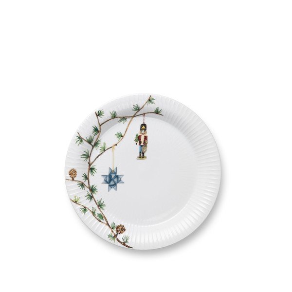 Biały porcelanowy talerz ze świątecznym motywem ø 27 cm Hammershøi Christmas – Kähler Design