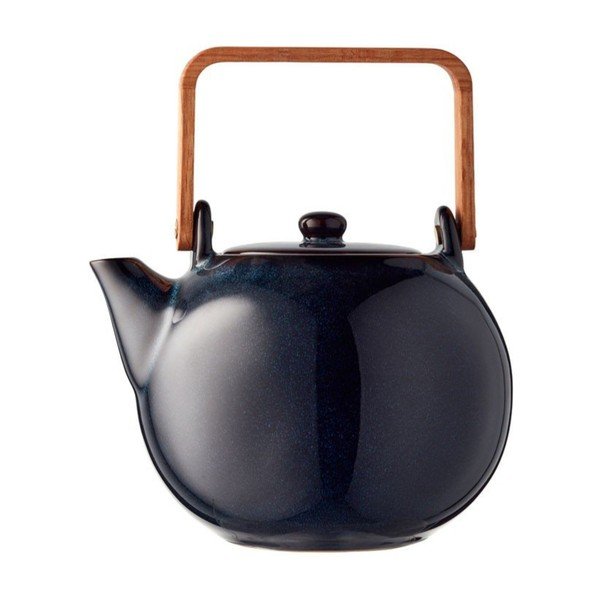 Ciemnoniebieski dzbanek do herbaty ceramiczny z sitkiem 1,2 l Gastro Blue – Bitz