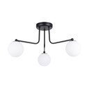 Czarno-biała lampa sufitowa Beam – Sollux