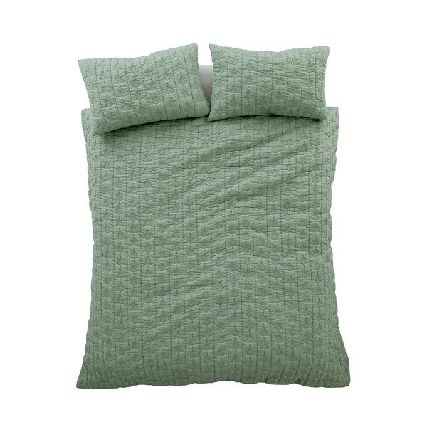 Zielona pościel dwuosobowa 3-częściowa 200x200 cm Tamba Leaf – Pineapple Elephant