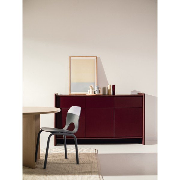 Bordowa komoda 160x91x46 cm Rali – noo.ma-image-1