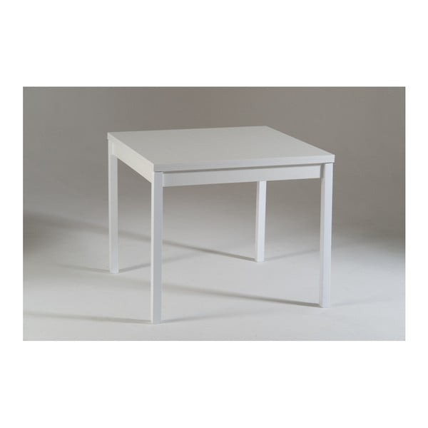 Biały drewniany stół rozkładany Castagnetti Top, 90 cm