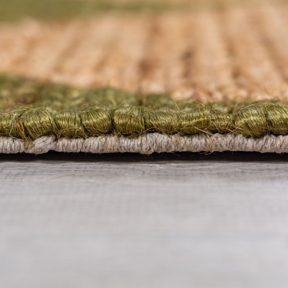 Zielono-naturalny chodnik z mieszanki juty tkany ręcznie 60x230 cm Effie Diamond – Flair Rugs (zdjęcie 4)
