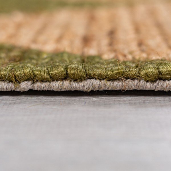 Zielono-naturalny dywan z mieszanki juty tkany ręcznie 120x170 cm Effie Diamond – Flair Rugs-image-4