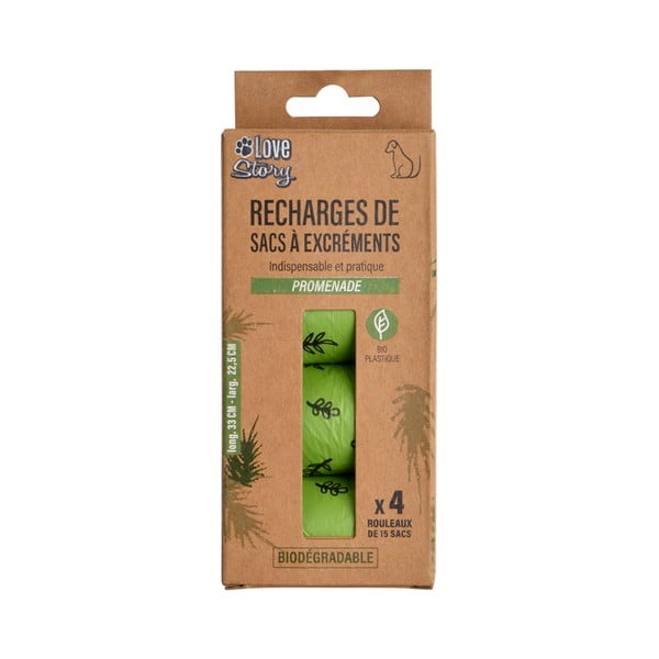 Worki na psie odchody 4 szt. – Love Story