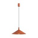 Ceglasta stalowa lampa wisząca ø 40 cm Zylo – Sollux