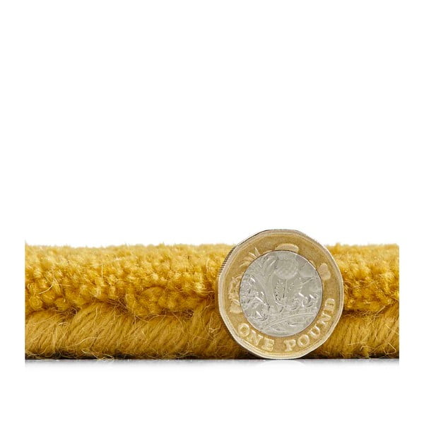 Żółty wełniany dywan Think Rugs Kasbah, 120x170 cm-image-2