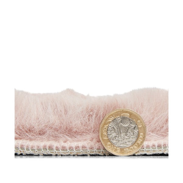 Różowy dywan Think Rugs Teddy, ⌀ 120 cm-image-3