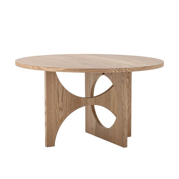 Okrągły stolik w dekorze jodły w naturalnym kolorze ø 80 cm Alden – Bloomingville