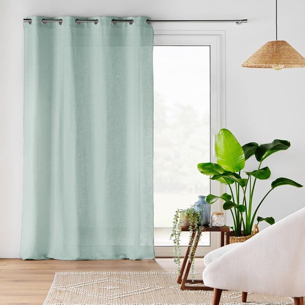 Niebieska firanka 140x280 cm Cloris – douceur d'intérieur-image-4